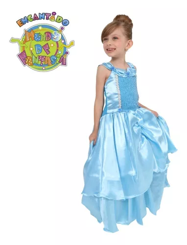 Vestido Cinderela Frozen Azul Turquesa Infantil Dama Daminha - Catri Vestidos  Infantis - Vestido Infantil - Magazine Luiza