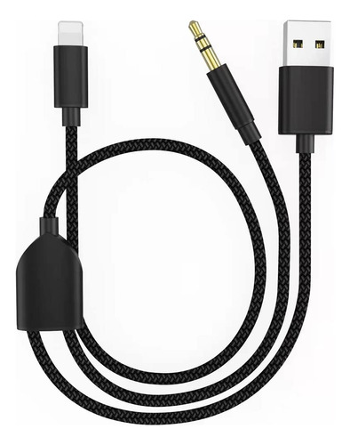 Cable Audio Para Telefono Xs Xr Adaptador Usb Funciona