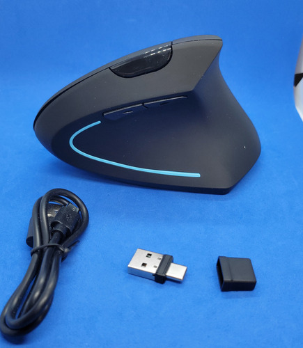 Ratón Mouse Ergonómico Inalámbrico Vertical Color Negro Negro (Usado)