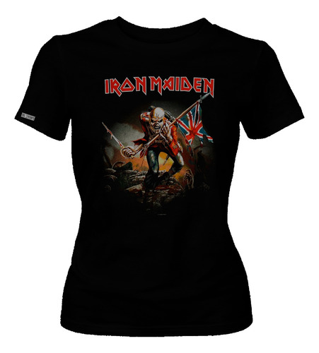 Camiseta Dama Iron Maiden Rock Metal  Dbo2