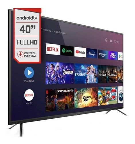 Imagen 2 de 3 de Smart Tv Full Hd 40 Pulgadas Hitachi Le40smart21 Android Voz