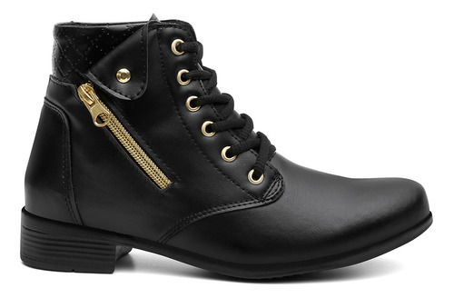 Bota Feminina Coturno Cano Curto Lançamento Barato Envio Já