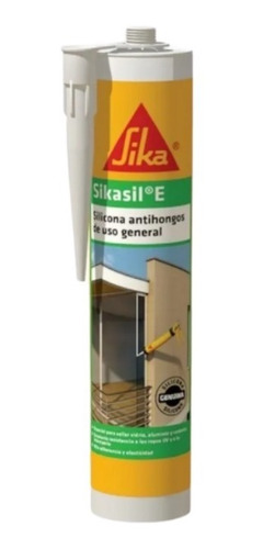 Sikasil - E Silicona Antihongos De Uso General 300 Ml- Sika