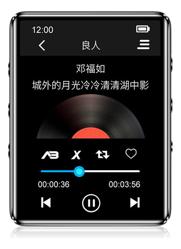 Lector De Música Bluetooth Mp4 4gb Con Pantalla Táctil .