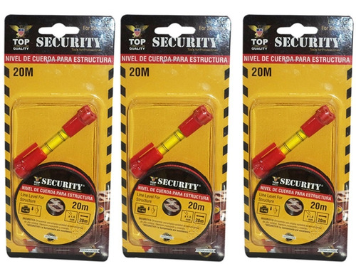 ´3 Niveles De Cuerda Para Estructura Security 20 Mts 