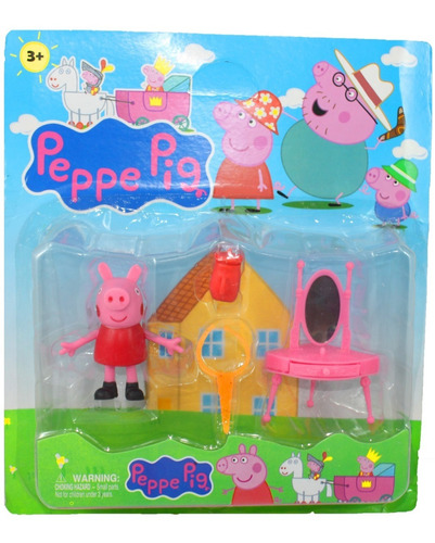 Set Peppa Pig Family Figura Muñeca Juguete Niña 