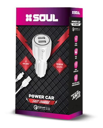 Imagen 4 de 7 de Cargador Doble Auto Ultra Rápido 3 Amp + Cable A Eleccion