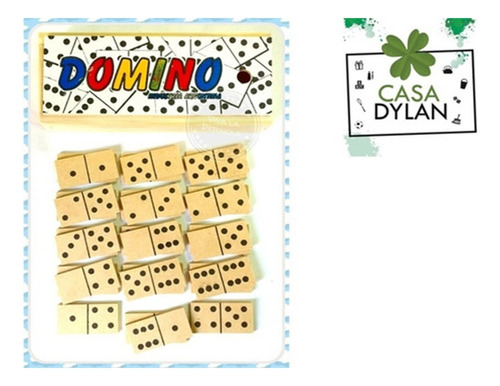 Dominos De Madera Surtidos X 30 Unidades Para Divertirse