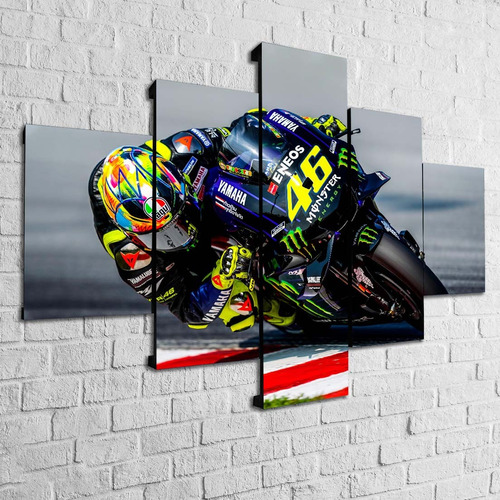 Cuadro Valentino Rossi Moto Moderno Poliliptico Modelo 0003