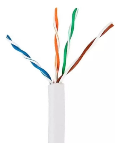 Cabo De Rede Cat5e Internet Lan Branco Montado 10 Metros