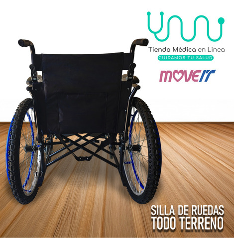 Silla Ruedas Todo Terreno C/ Descansapiés Desmontables