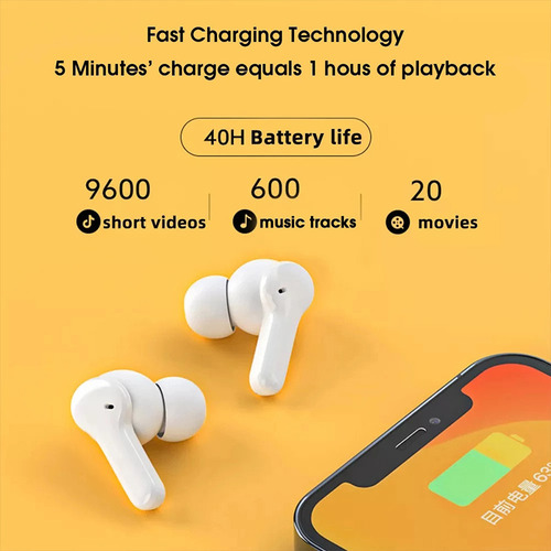 Fone T13 E Cancelamento De Ruído Ativo Bluetooth