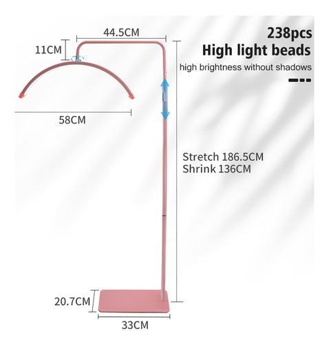Diamantes Lampara Para Pestañas Con Control Led Lamparas Pie