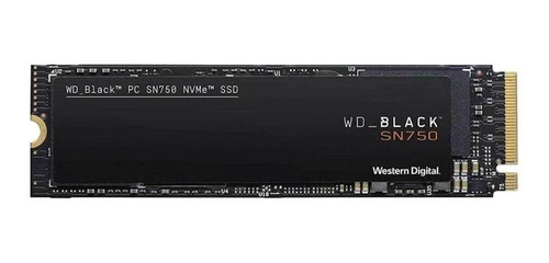 Imagen 1 de 3 de Disco sólido interno Western Digital WD Black SN750 WDS250G3X0C 250GB negro