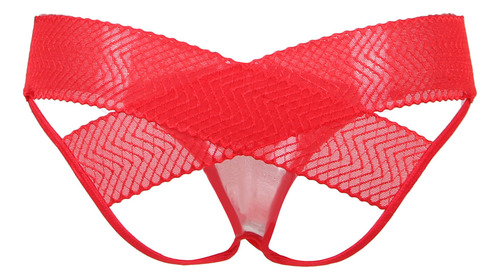 Tanga Creative De Encaje De Cintura Alta De Encaje De Talla