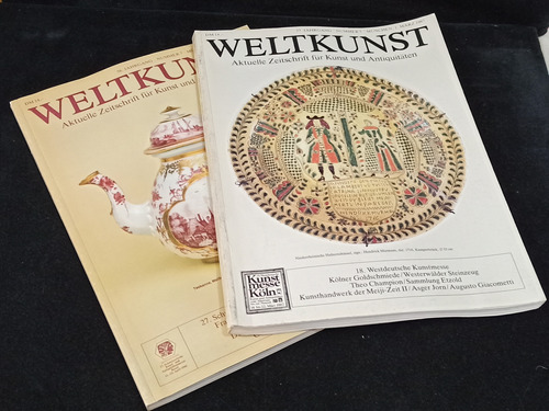 Revistas Catálogos De Antigüedades Weltkunst Alemania 1986/7