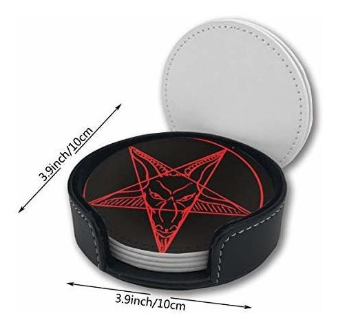 Funcoolcy - Posavasos De Estrellas Con Símbolo Satánico Pa