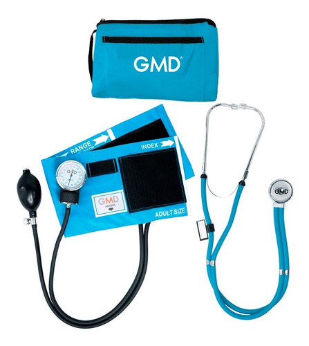 Kit Tensiometro + Fonendoscopio Rappaport Azul Cielo Gmd