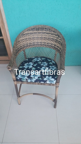 Imagem 4 de 9 de Poltrona De Fibra Sintetica Varanda Cadeira Area Externa