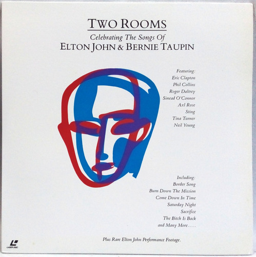 Elton John & Bernie Taupin Two Rooms Ld Laser Disc Imp Japão