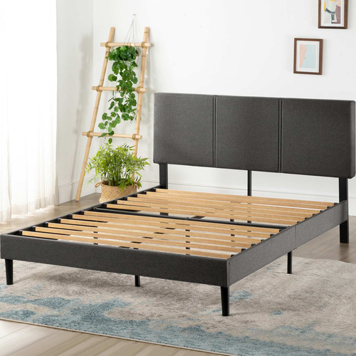 Imagen 7 de 8 de Base De Cama Cambril Con Respaldo Zinus 2 Plazas150x190x30cm