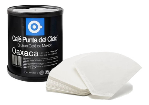 Filtro Papel Cono Blanco 100 Pzas Y Cafe Punta Del Cielo