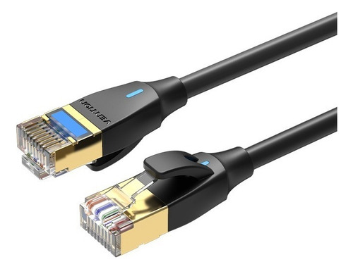 Cable de red Vention Cat8 Certificado - Ultra fino Portatil  1,5 Metro - Premium Patch cord - SFTP Rj45 Ethernet 40gbps - 2000 Mhz - 100% cobre - IKIBG