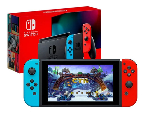 Nueva Consola Nintendo Switch Neon 2019 Batería Extendida