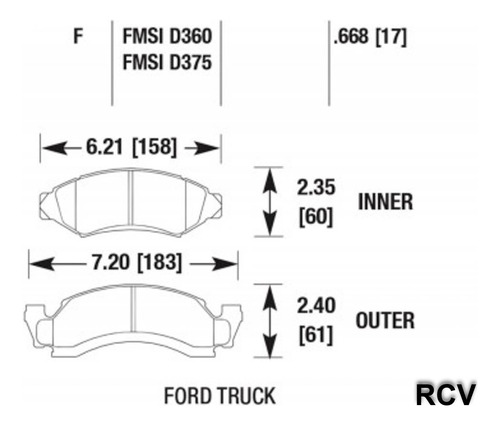 Balatas Disco  Delantera Para Ford F200   1990