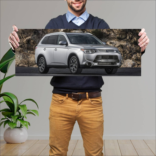 Cuadro 30x80cm Auto 2015 Mitsubishi Outlander Us 42