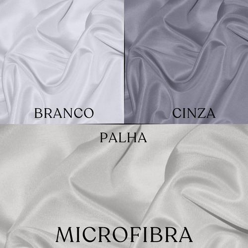 Cortina Gaze De Linho E Microfibra 1,00 X 2,70 M Varão Duplo Branco