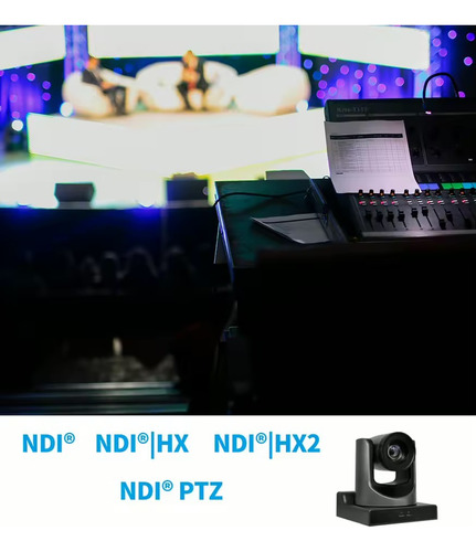 Kit Câmera Ptz Para Igrejas 30x Ndi Full Hd + Controladora Preto