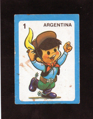 Mundialito 1977, Cremalin. Figurita N° 1 Argentina. Mira!!!