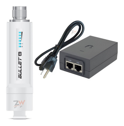 Ubiquiti Bullet Ac Airmax 22dbm Dual 2.4/5ghz Airos8 Con Poe