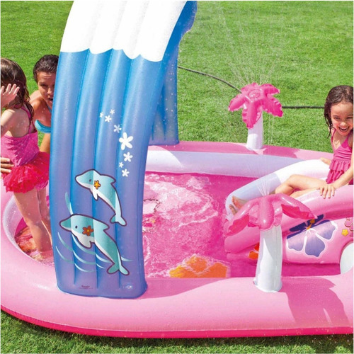 Imagen 4 de 6 de Playcenter Inflable Intex Kitty 211x163x121cm 57137np