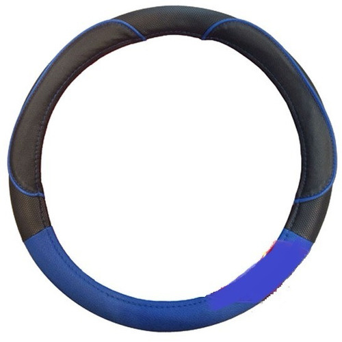 Imagen 1 de 5 de Funda Cubre Volante Simil Cuero Azul Modelo Milo Cuerina
