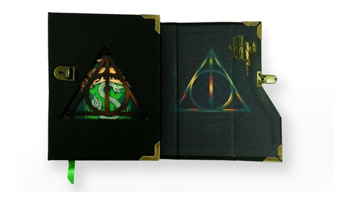 Imagem 2 de 7 de Livro Da Sombra Diário Grimório Harry Potter Slytherin A5