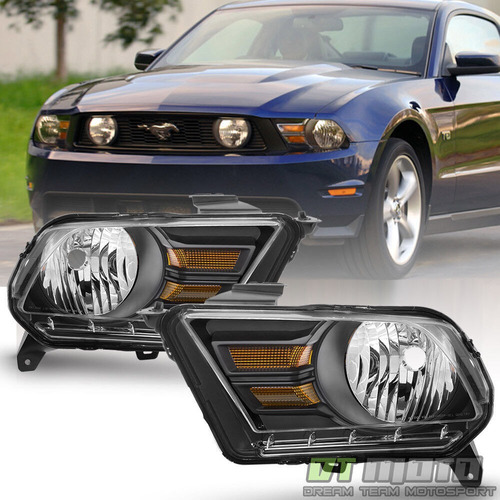 Par Faros Negro Interior Ford Mustang Gt 2014 --