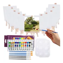 Comprar Mini Kit Pintura Lienzo Decorativo Bastidores Arte Pintura