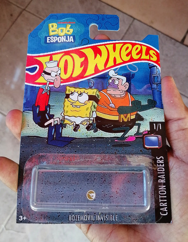 Botemovil Invisible Bob Esponja Hot Wheels Custom (Usado)