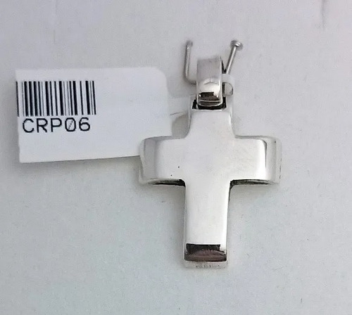 Cruz Bombé Grande 45 X 25 Mm Hombre Plata 925 Kendra Joyas