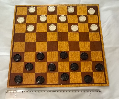 Jogo Damas E Trilhas Coluna Anos 80 (Usado)