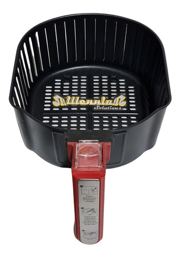 Imagem 3 de 3 de Cesto Com Puxador Air Fryer Mondial Naf-03i Vermelho 4l