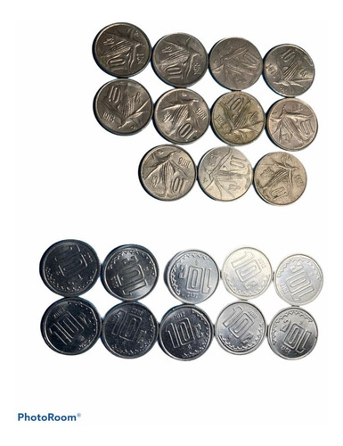 Monedas 10 Centavos (11 Piezas Mazorca) (10 Piezas Numero)