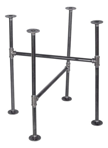 Pipe Décor Industrial Table Rustic Pipe Kitchen Metal Frame 