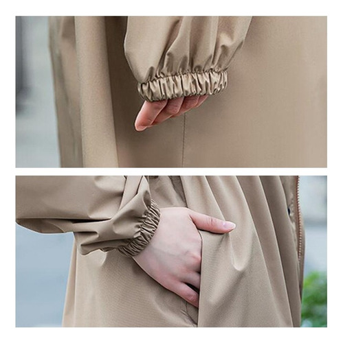 Chamarra Impermeable Plegable Ligera Para Mujer Rompevientos