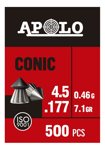 Balines Apolo Conicos 4,5 X2000  Aire Comprimido Apolo Shop