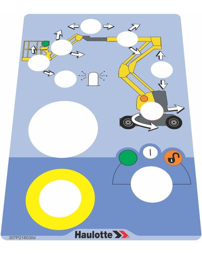 Adesivo Painel Solo Plataforma Haulotte Ha15ip/ Ha12ip