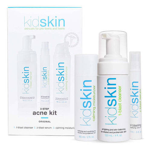 Kidskin - Kit De Tratamiento De Acné En Tres Pasos Para Niño