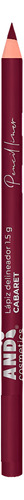 Lápiz Delineador And Cosmetics / Cejas / Ojos / Labios Color Cabaret Mate